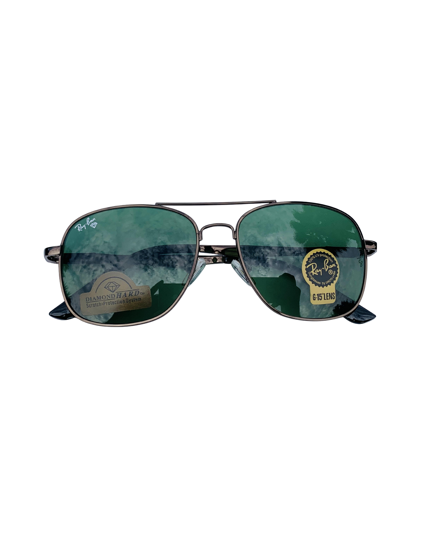 Aviator Green Sunglasses