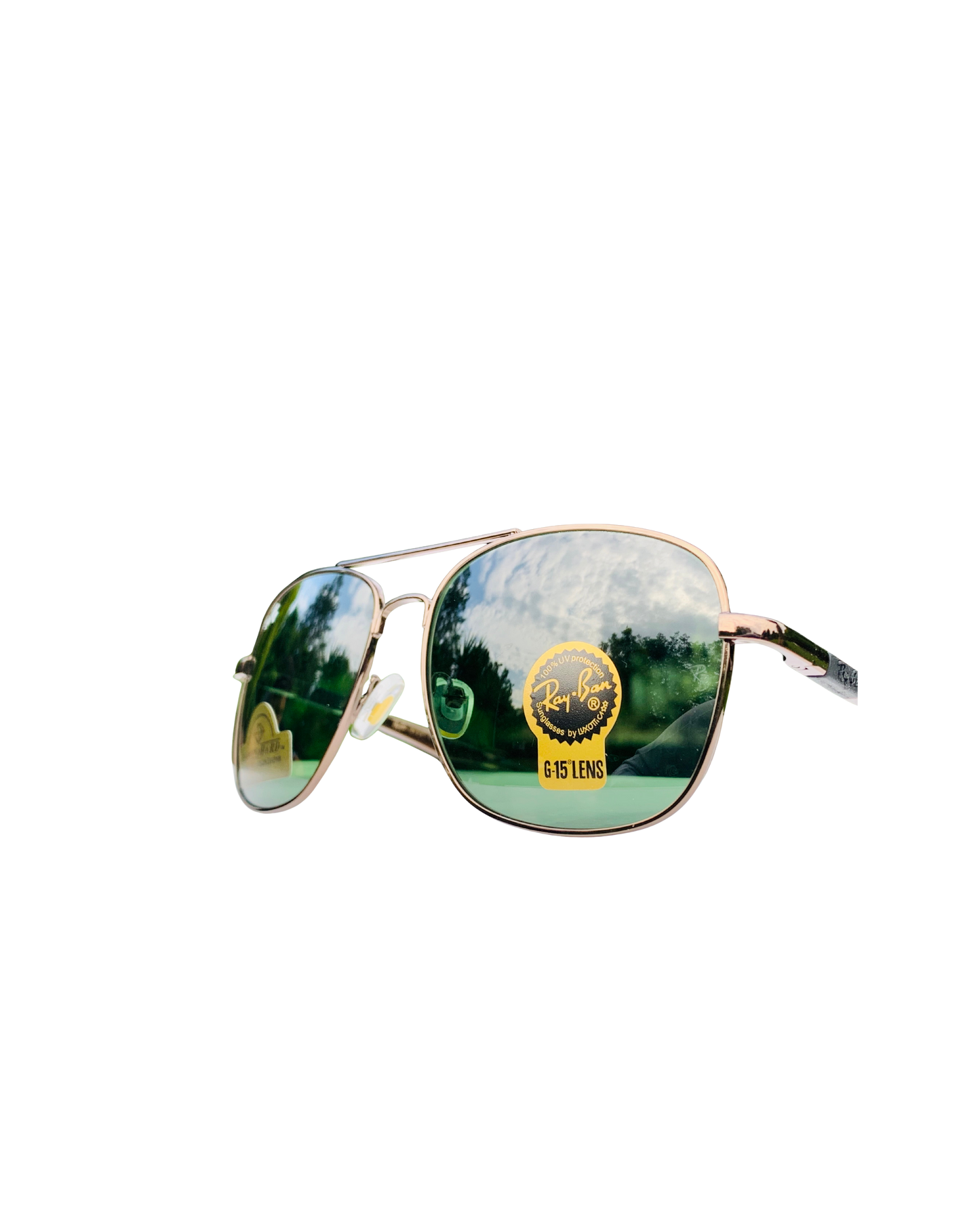 Aviator Green Sunglasses