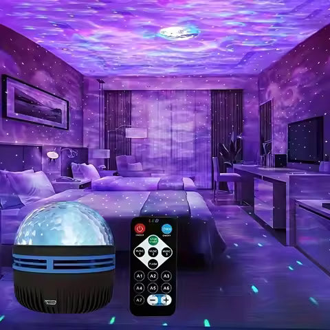 Galaxy Ocean Wave Light Projector
