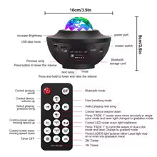 Galaxy Ocean Wave Light Projector