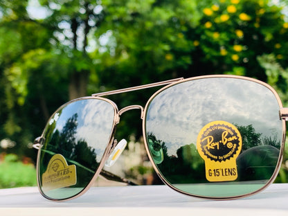 Aviator Green Sunglasses