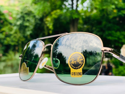 Aviator Green Sunglasses