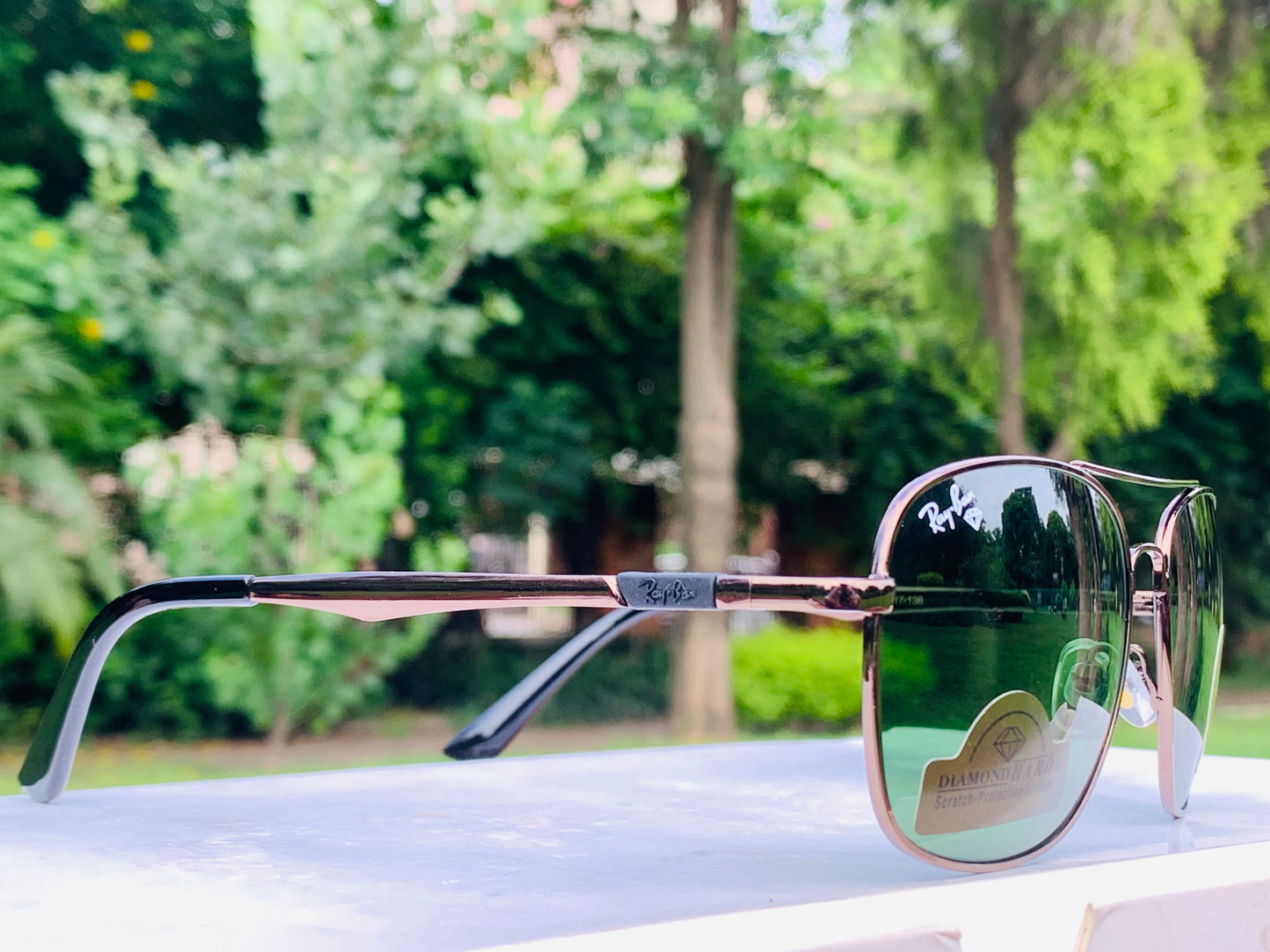 Aviator Green Sunglasses