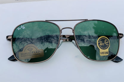 Aviator Green Sunglasses