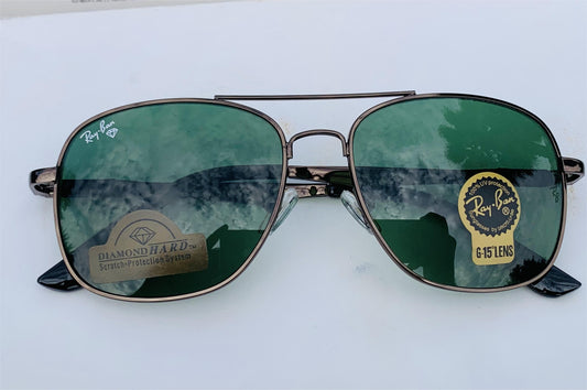 Aviator Green Sunglasses