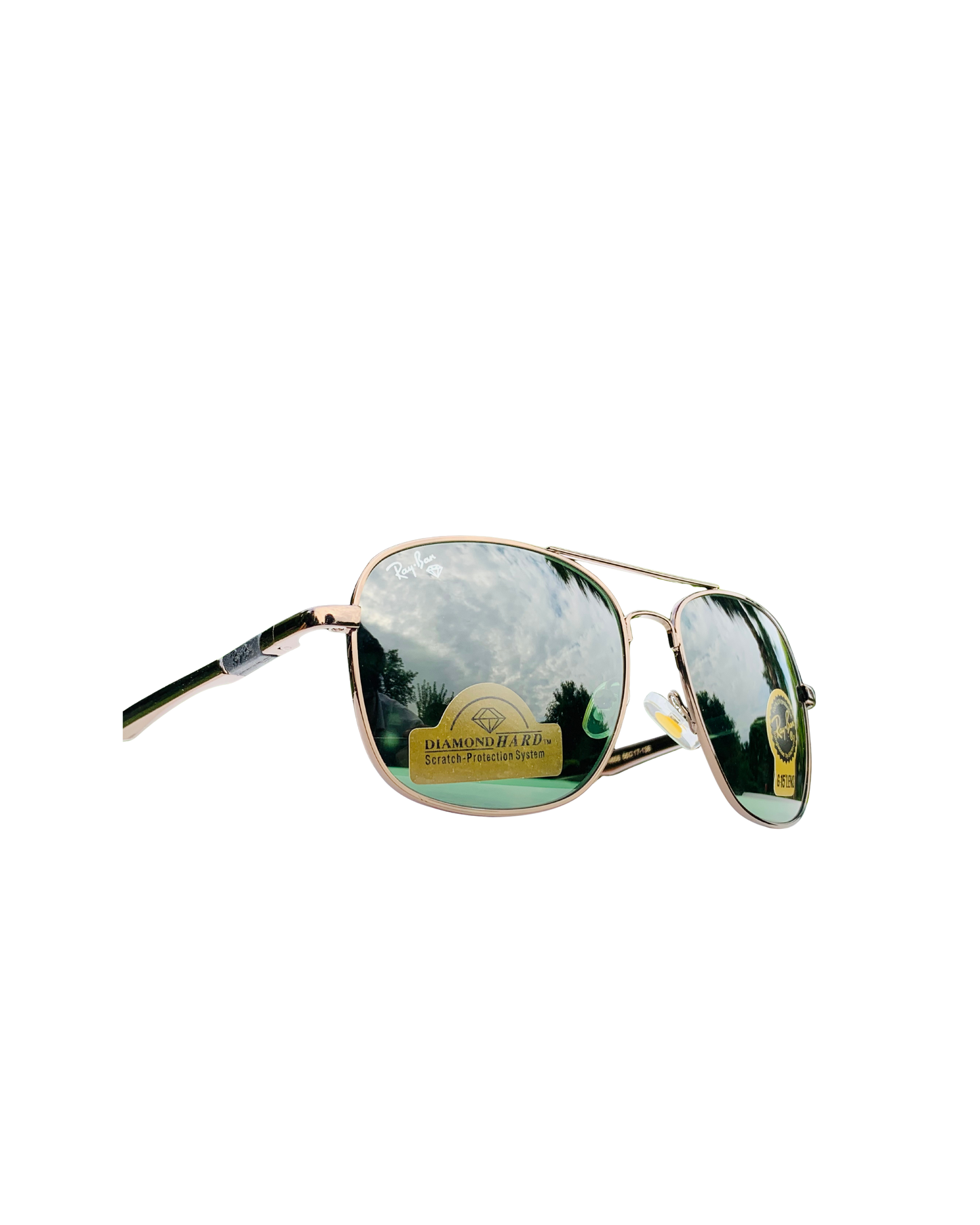 Aviator Green Sunglasses