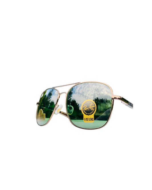 Aviator Green Sunglasses