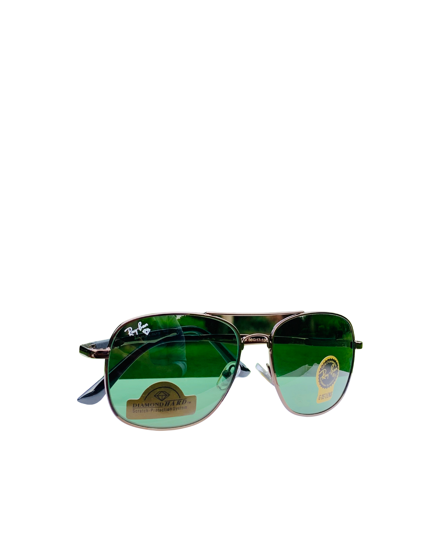 Aviator Green Sunglasses
