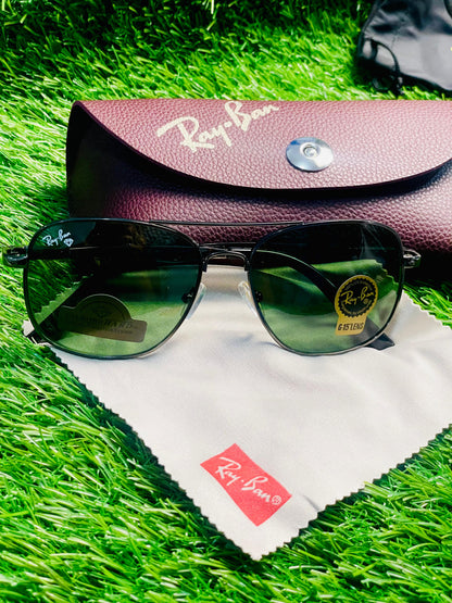 Aviator Green Sunglasses