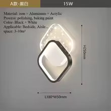 Modern Black gold wall lamp