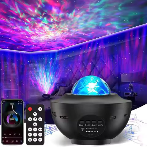 Galaxy Ocean Wave Light Projector